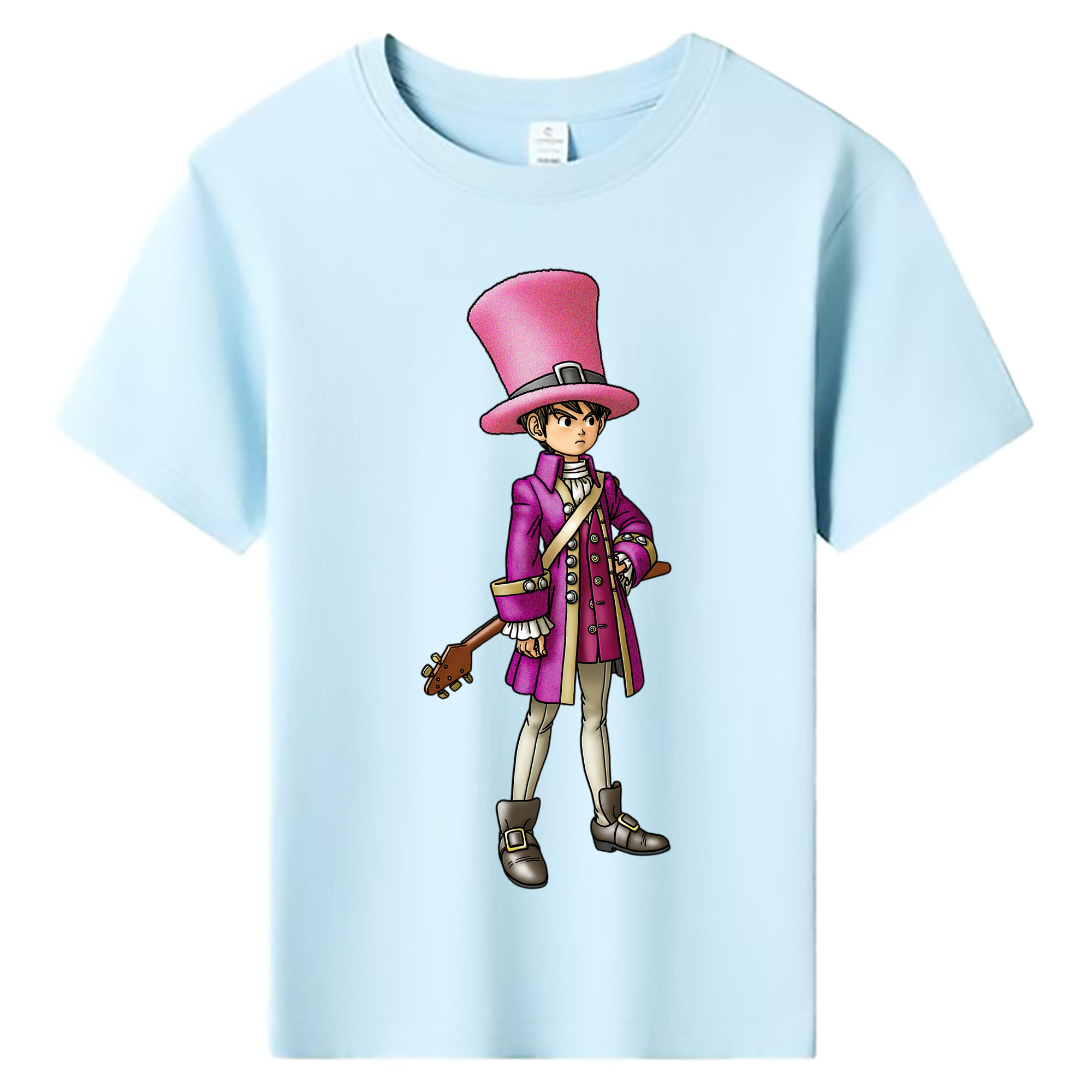 （画像用） ドラゴンクエスト Doragon Kuesuto Dragon Quest 綿100％キッズTシャツ（フロントプリント）